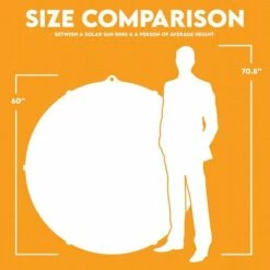 Solar Sun Rings - 5' Round Passive Solar Pool Heating - Sunburst -US Swimming Pool Sales 2024 5 Round Passive Solar Pool Heating Sunburst 12