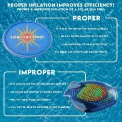 Solar Sun Rings - 5' Round Passive Solar Pool Heating - Sunburst -US Swimming Pool Sales 2024 5 Round Passive Solar Pool Heating Sunburst 9
