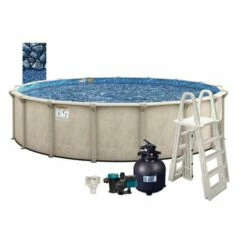 Cascade 15' X 52" Round Above Ground Pool Package