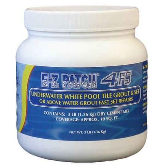 EZ Products - E-Z Patch 4FS Fast Set White Pool Tile Grout Repair 3 EZ Products - E-Z Patch 4FS Fast Set White Pool Tile Grout Repair