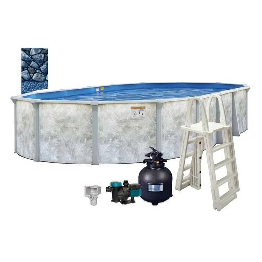 Eden 12'x24' X 52" Oval Above Ground Pool Package 3 Eden 12'x24' X 52" Oval Above Ground Pool Package