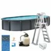 Edge 18'x33' X 52" Oval Above Ground Pool Package -US Swimming Pool Sales 2024 Edge 18x33 x 52 Oval Above Ground Pool Package
