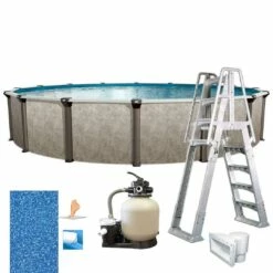 Epic 15' X 52" Round Above Ground Pool Package -US Swimming Pool Sales 2024 Epic 15 x 52 Round Above Ground Pool Package 5