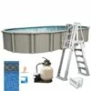 Excursion 18'x33' X 54" Oval Above Ground Pool Package -US Swimming Pool Sales 2024 Excursion 18x33 x 54 Oval Above Ground Pool Package