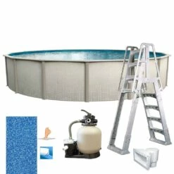 Freestyle 24' X 52" Round Above Ground Pool Package -US Swimming Pool Sales 2024 Freestyle 24 x 52 Round Above Ground Pool Package 5