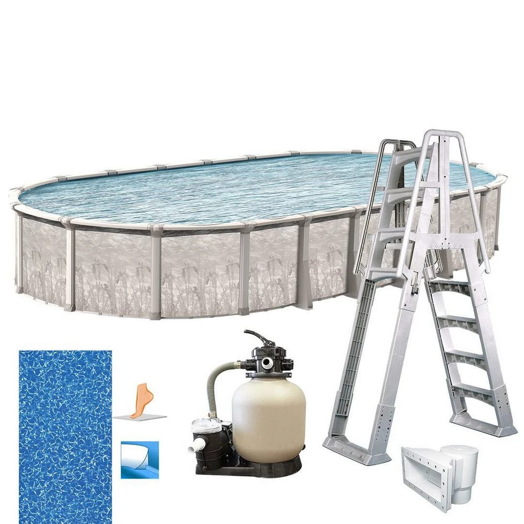 Marina 18'x33' X 52" Oval Above Ground Pool Package 6 Marina 18'x33' X 52" Oval Above Ground Pool Package - Image 4
