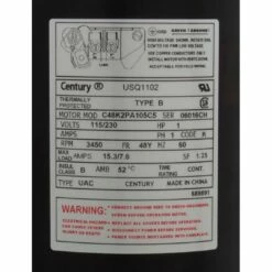 Century A.O. Smith - USQ1102 Square Flange 1 HP Up-Rated 48Y Pool Filter Motor -US Swimming Pool Sales 2024 USQ1102 Square Flange 1 HP Up Rated 48Y Pool Filter Motor 8