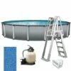 Leslie's - Weekender Premium 21' Round Above Ground Pool Package With Upgraded 15" Sand Filter System -US Swimming Pool Sales 2024 Weekender Premium Above Ground Pool Package 14